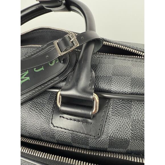 Louis Vuitton Damier Graphite Icart Business Bag Briefcase Handbag Black - Picture 12 of 16